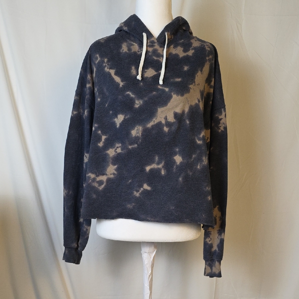 Treasure Bond Cropped Tie-Dye Hoodie Sweater